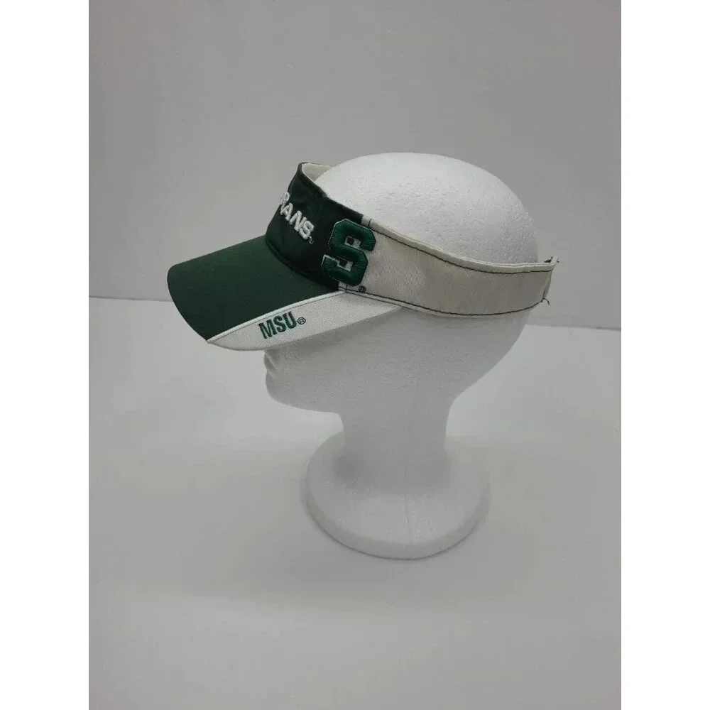 Team Starter Michigan State University Visor Hat Embroidered Adjustable